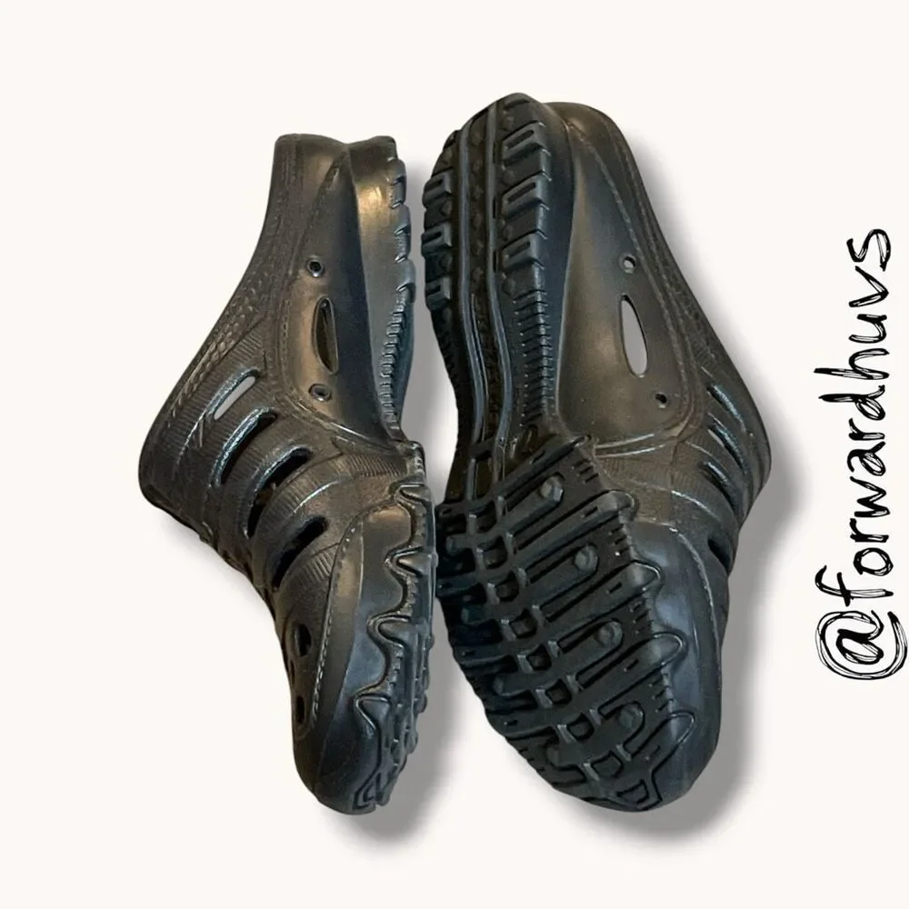 Skechers Black Pink Foam Clogs Slip On Sandals Women’s 7